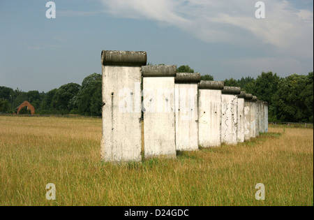 Sosnowka, Polen, etablierten Stücke der Berliner Mauer Stockfoto