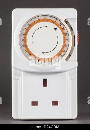 Britische 3 Ping-Buchse und 24-Stunden analoge timer