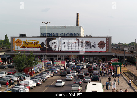 Posen, Polen, der Hauptbahnhof in Poznan Stockfoto
