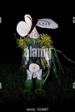 Baining Feuer Riese Masken Tanz, East New Britain, Rabaul, Papua-Neuguinea Stockfoto