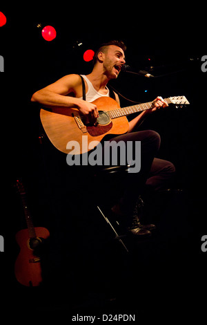 6. Dezember 2012 führt die Hiroshima Mon Amour - Turin, Italien - die israelische Musiker Asaf Avidan Stockfoto
