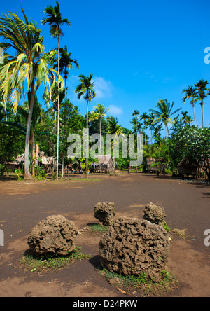 Ehemalige Yam Haus, Trobriand-Inseln, Papua Neuguinea Stockfoto