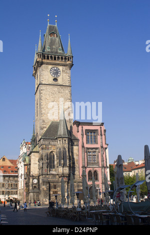 Prag - alte Rathaus im Morgenlicht Stockfoto