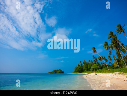 Einsame Kaibola Strand auf den Trobriand Inseln, Papua-Neu-Guinea Stockfoto