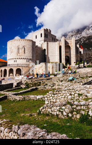 Skanderbeg-Museum. Kruja, Albanien Stockfoto