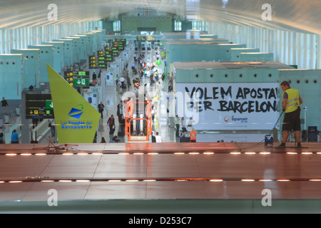 El Prat de Llobregat, Spanien, neue Halle für den Flughafen von Barcelona Stockfoto