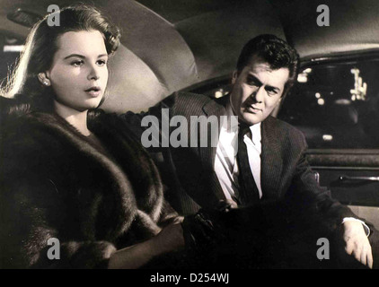 Dein Schicksal In Meiner Hand süße Geruch Erfolg Susan Harrison, Tony Curtis Sidney Falcon (Tony Curtis) Draengt Susan Stockfoto