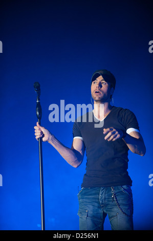 Enrique Iglesias führt auf "The COTA Club" im Austin Convention Center am 17. November 2012 als Headliner für Austin Fan Fest. Stockfoto
