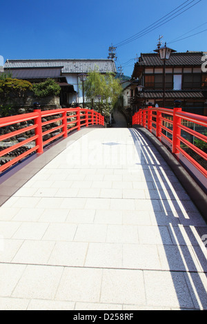 Brücke in Gujo, Präfektur Gifu Stockfoto
