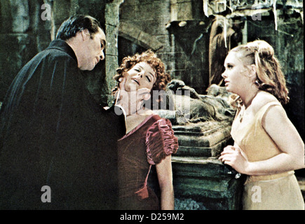 Wie Variante Das Blut Von Dracula Geschmack Blut Dracula Christopher Lee, Linda Hayden Schon Hut Dracula (Christopher Lee) das Stockfoto