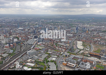 Luftaufnahme von Leeds Stadtzentrum Stockfoto