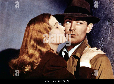 Narbenhand diese Gun For Hire Veronica Lake, Alan Ladd sterben *** lokalen Caption *** 1942-- Stockfoto