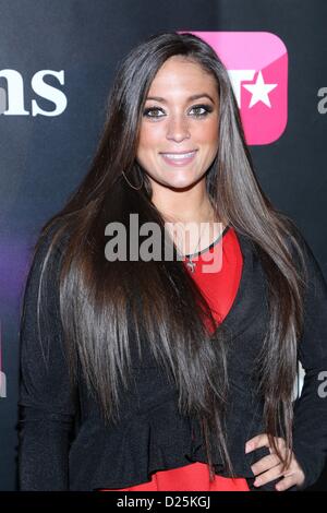 Samantha Giancola im Ankunftsbereich für BET Netzwerke New York Premiere des realen EHEMÄNNER von HOLLYWOOD und zweite GENERATION WAYANS, 40 / 40 Club, New York, NY 14. Januar 2013. Foto von: Andres Otero/Everett Collection Stockfoto