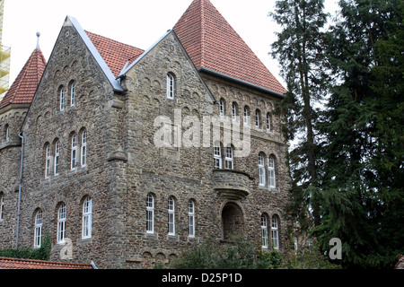 Benedict Abtei Saint-Maurice von 1912 in Clervaux.Luxembourg Stockfoto