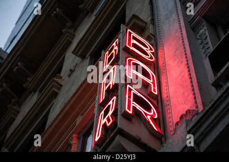 Generische Bar Sign, NYC Stockfoto