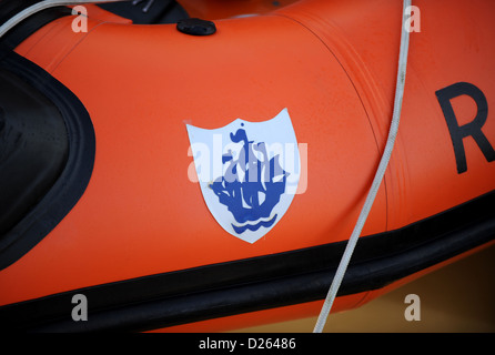 Blaue Peter1 inshore Rettungsboot am Littlehampton West Sussex UK Stockfoto