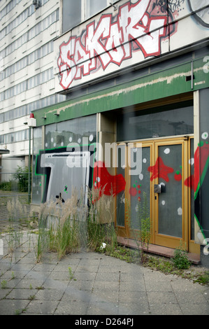 Berlin, Deutschland, der Eingang zum Haus der Statistik am Alexanderplatz Stockfoto