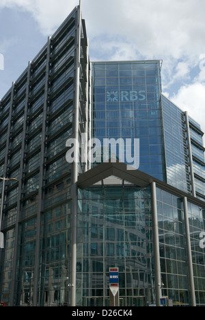 London, Vereinigtes Königreich, Bürogebäude und der Royal Bank of Scotland Stockfoto