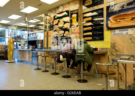 Bar-Madrid Spanien Brillante Calamares Stockfoto