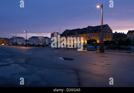 Kopenhagen, Dänemark, die Scandic Front in der ehemaligen Pier im Abendlicht Stockfoto