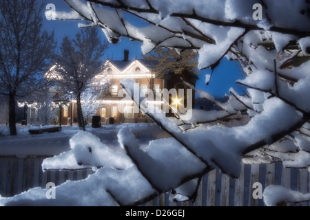 Pioneer Inn zur Weihnachtszeit Stockfoto