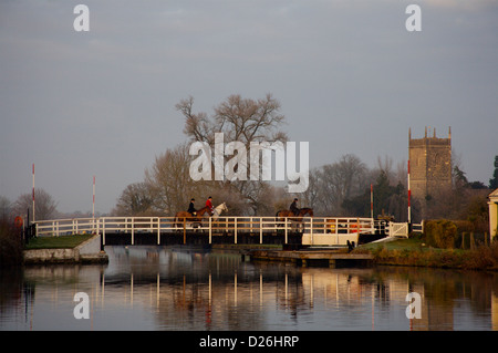 Frampton Gericht Estate Jagd Mitglieder Brücke Splatt über Gloucester & Schärfe-Kanal, Frampton auf Severn, Gloucestershire. Stockfoto