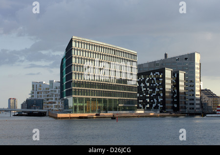 Kopenhagen, Dänemark, moderne Bürogebäude in Sydhavnen Stockfoto