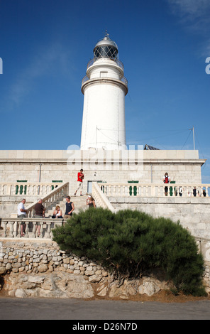 Formentor, Mallorca, Spanien, besuchen den Leuchtturm am Cap Formentor Besucher Stockfoto