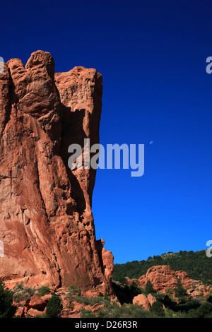 Moonrise Garten der Götter Park CO Stockfoto