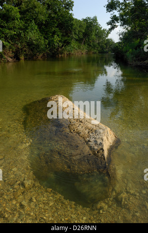 Felsige Untiefen der Zwiebel Creek Texas Stockfoto