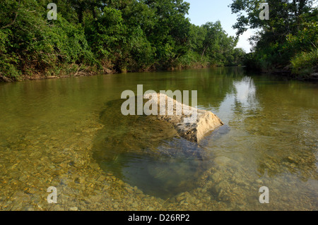 Felsige Untiefen der Zwiebel Creek Texas Stockfoto