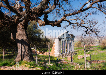 Denkmal des Agonothetes in Apollonia, Albanien Stockfoto