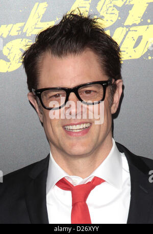 JOHNNY KNOXVILLE Schauspieler der Welt-PREMIERE der letzten stehen LOS ANGELES, Kalifornien, USA 14. Januar 2013 LBX94678 Stockfoto