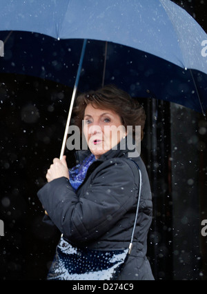 Amsterdam, 15.01.2013 Prinzessin Margriet der Niederlande niederländische Königsfamilie kommt im Royal Palace Op de Dam in Amsterdam für den Silvester-Empfang. Albert Nieboer/RPE/Niederlande Stockfoto