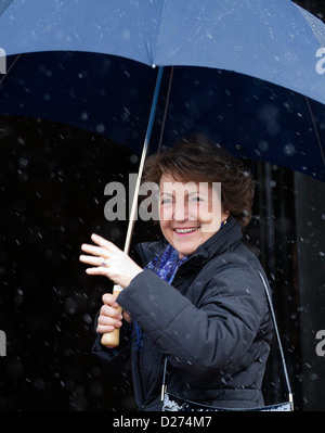 Amsterdam, 15.01.2013 Prinzessin Margriet der Niederlande niederländische Königsfamilie kommt im Royal Palace Op de Dam in Amsterdam für den Silvester-Empfang. Albert Nieboer/RPE/Niederlande Stockfoto