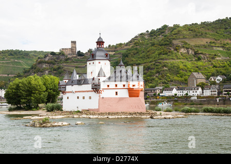 Burg Pfalzgrafenstein im Rhein River, Bundesrepublik Deutschland Stockfoto