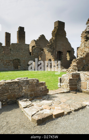 Die Ruinen des Earls Palace, Birsay, Orkney Inseln, Schottland. Stockfoto