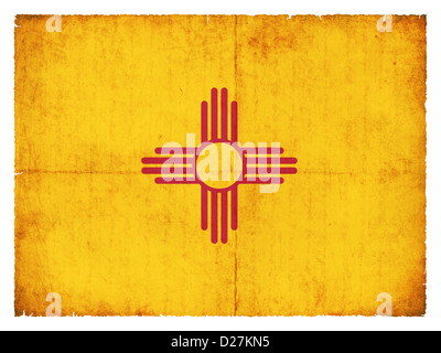 Flagge von den US-Staat New Mexico im Grunge-Stil erstellt Stockfoto