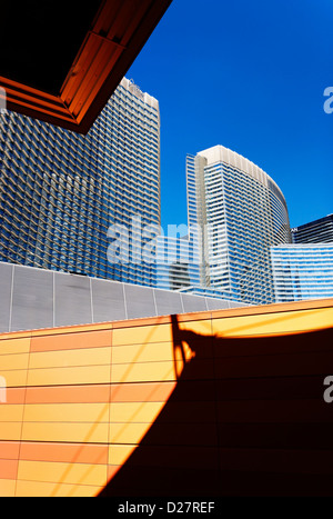 Aria Resort &amp; Casino befindet sich in der komplexen CityCenter am Las Vegas Boulevard, Las Vegas, Nevada. Stockfoto