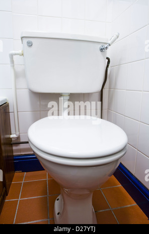 WC Deckel geschlossen. Stockfoto