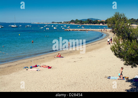 Plage de l'Argentiere, La Londe-Les-Maures, Var, Provence, Südfrankreich Stockfoto