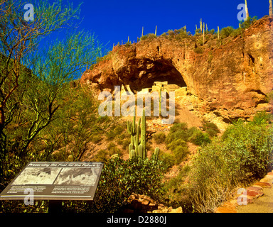 Tonto National Monument wurde von Präsident Theodore Roosevelt im Jahr 1907 gegründet. Stockfoto