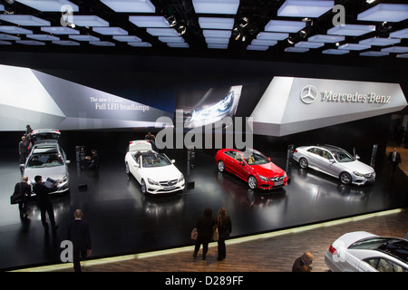 Detroit, Michigan - Anzeige der Mercedes-Benz auf der North American International Auto Show. Stockfoto