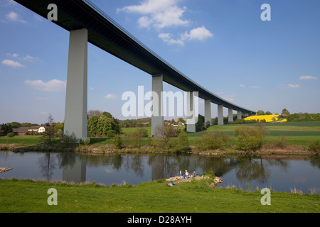 Mülheim ein der Ruhr, Deutschland, Ruhrtalbruecke Stockfoto