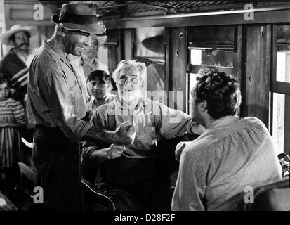 Der Schatz Der Sierra Madre Schatz Sierra Madre, Humphrey Bogart, Walter Huston, Tim Holt Dobbs (H.Bogart,l) Und Curtin (T. Stockfoto