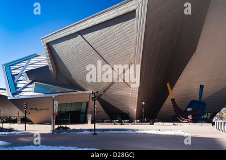 Denver Art Museum, entworfen von Daniel Liebeskind und Davis Partnership Architects, Denver, Colorado, USA Stockfoto