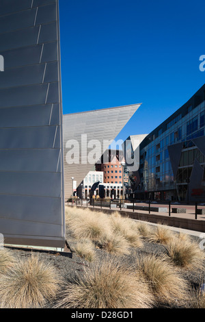 Denver Art Museum, entworfen von Daniel Liebeskind und Davis Partnership Architects, Denver, Colorado, USA Stockfoto