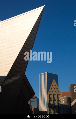 Denver Art Museum, entworfen von Daniel Liebeskind und Davis Partnership Architects, Denver, Colorado, USA Stockfoto