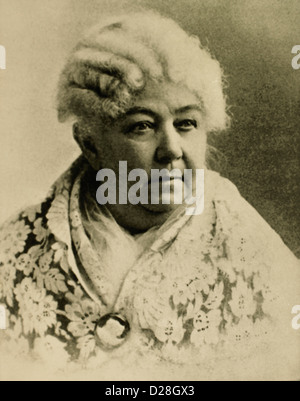 Elizabeth Cady Stanton (1815-1902), Führer der Bewegung das Frauenwahlrecht, Porträt, um 1900 Stockfoto