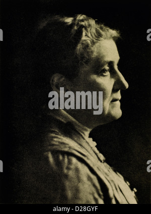 Jane Addams (1860-1935), Sozialreformer, Gründer der Hull House in Chicago, Illinois, USA, und Friedensnobelpreisträger, 1914 Stockfoto